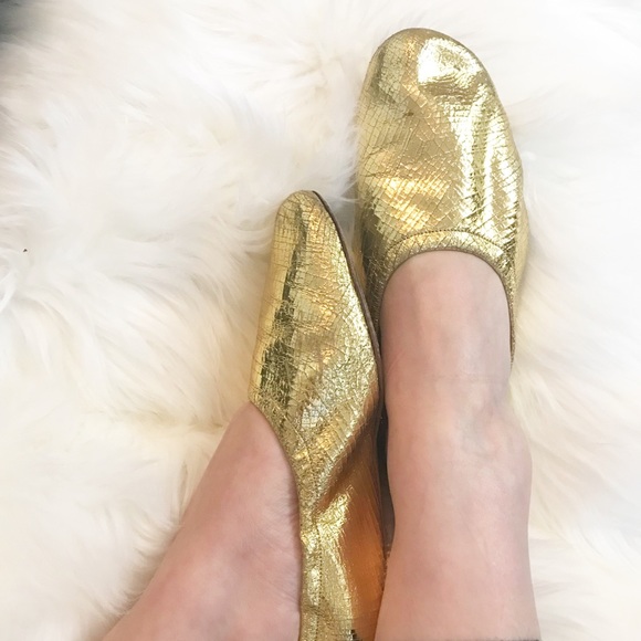 Celine Shoes - Celine gold ballet flats size 8/8.5 Phoebe Philo